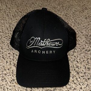 Mathews Archery Black Mesh Trucker Hat